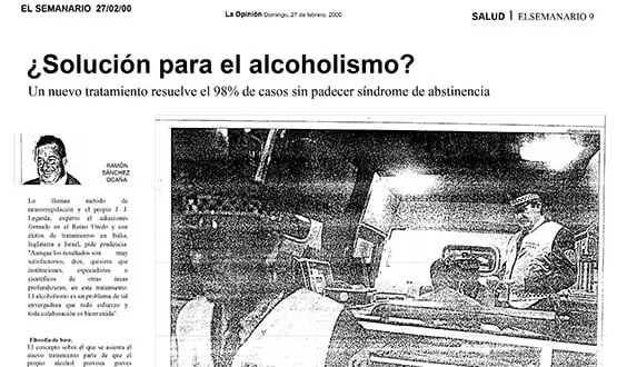 dejar el alcoholismo - Prensa en España