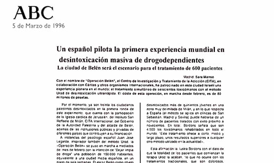 desintoxicacion drogodependientes masiva - Prensa en España