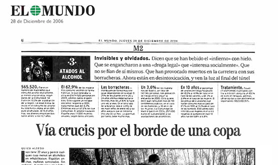 reportaje alcoholicos elmundo - Prensa en España