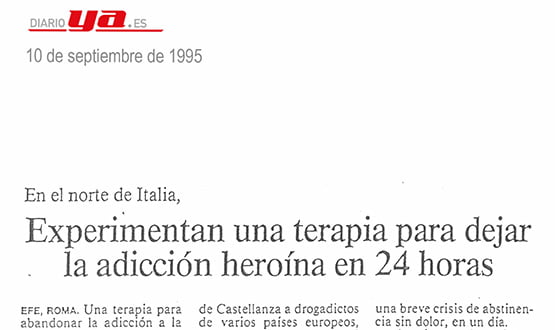 terapia contra adiccion heroina - Prensa en España