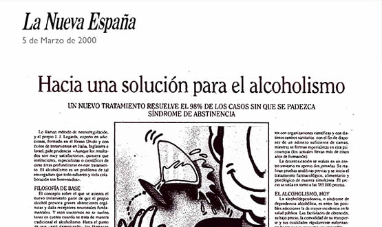 tratamiento alcoholismo - Prensa en España