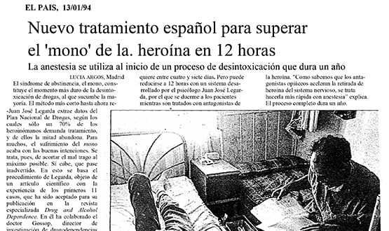 tratamiento dejar la heroina - Prensa en España