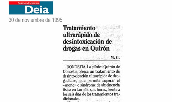 tratamiento desintoxicacion drogas - Prensa en España