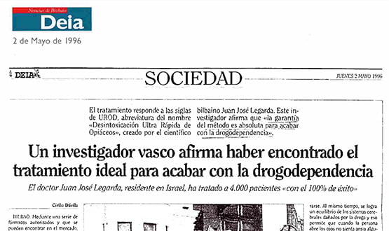 tratamiento drogodependencia - Prensa en España