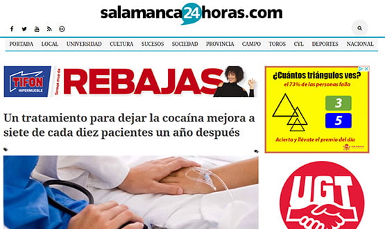 salamanca24h17 - Artículos de prensa sobre Tavad y la adicción a las drogas en Internet